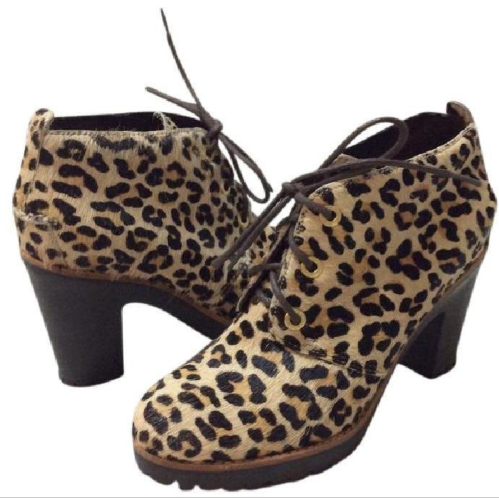Sperry Leather Pony Hair Ankle Boots
